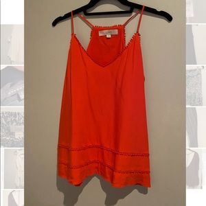 LOFT Bright Red Summer Top